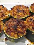 Calabacines rellenos de arroz