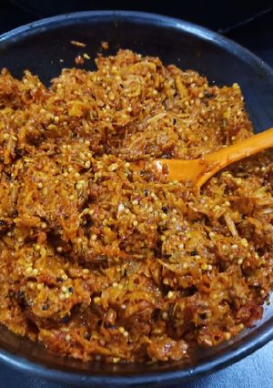 A picture of Raw Mango Grated pickle.