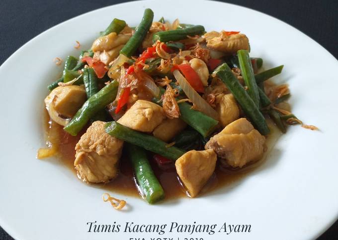 Resep Tumis Kacang Panjang Ayam oleh Triple K Kitchen ( Moms