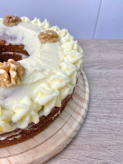 Una foto de Carrot cake en freidora de aire