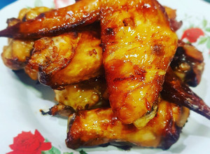 รูปของ ปีกไก่ย่าง หม้ออบลมร้อน #กับแกล้ม