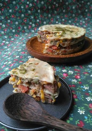 Foto resep Wadai Ipau alias lasagna Borneo