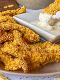 Healthy Crunchy Turkey Fingers