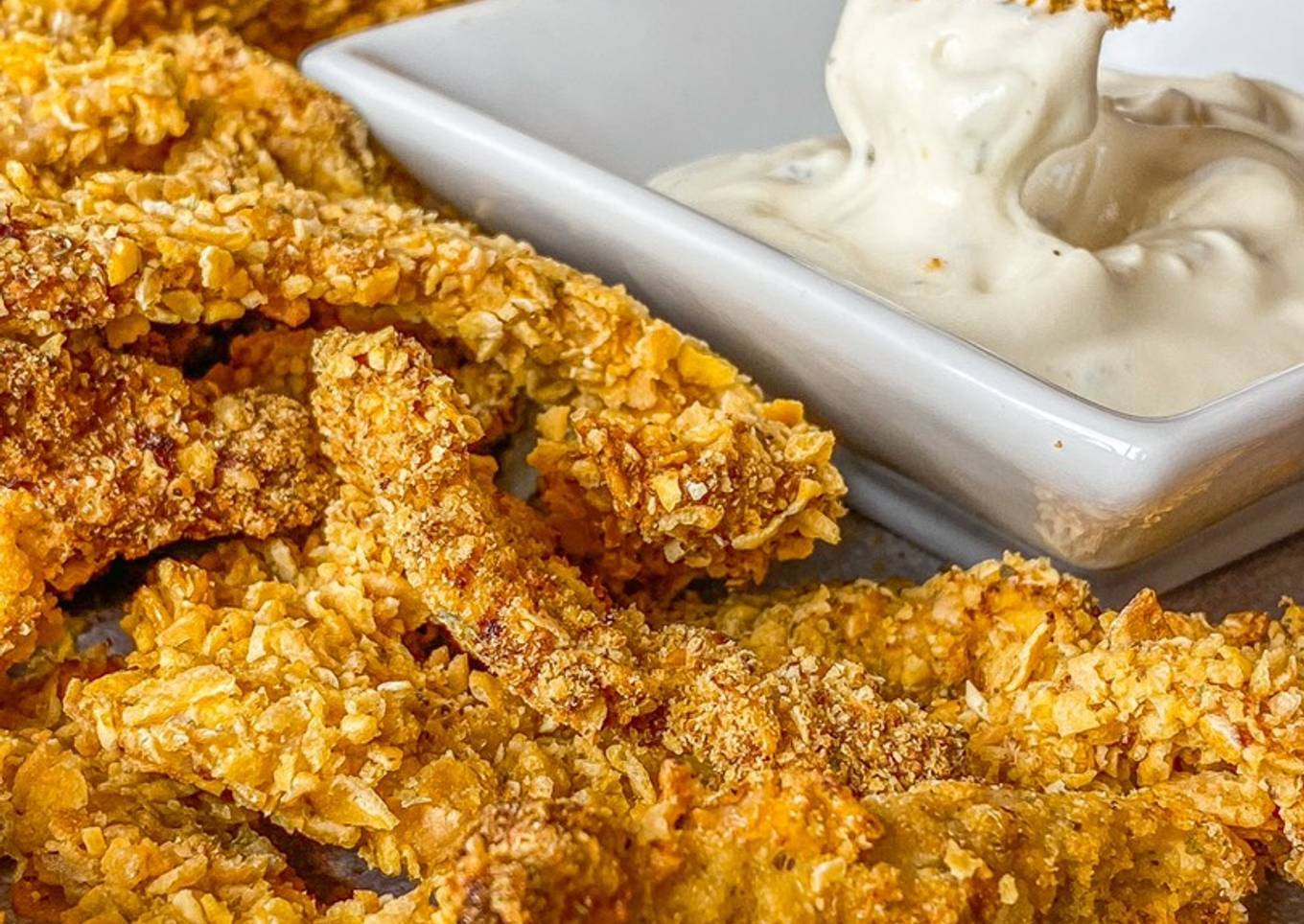 Fingers de pavo crujientes saludables