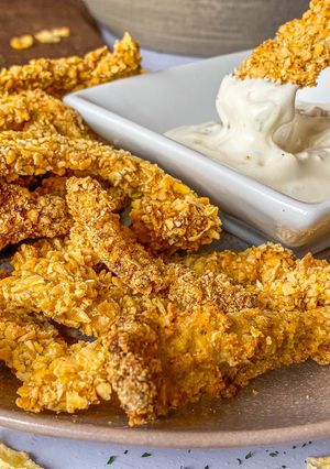A picture of Healthy Crunchy Turkey Fingers.