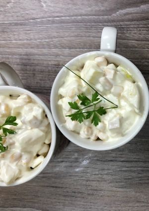 Almás-sajtos kukoricasaláta 🍏🧀🌽 recept fotója