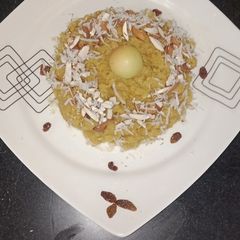 A picture of Apricot dessert (khubani ka meetha).