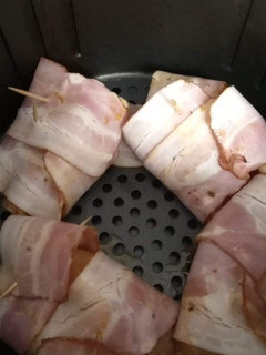 Foto de Espetada de Frango e Bacon na airfryer