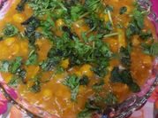 A picture of chana aata