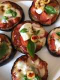 Pizzeta sur aubergines