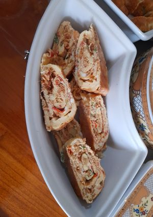 Foto resep Telur Dadar Gulung Isi abon