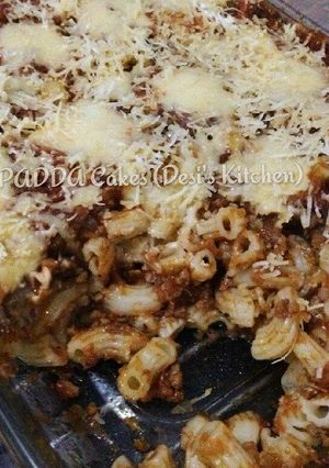 Foto resep PIZZA MAKARONI DENGAN BAYAM