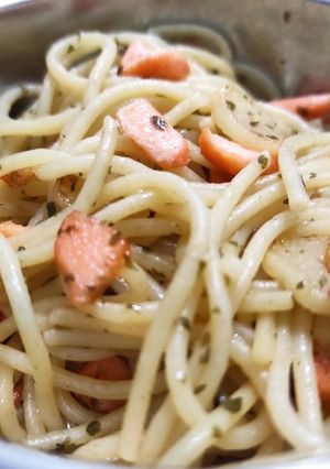 Foto resep Aglio Olio with Salmon Anak 1 Tahun+