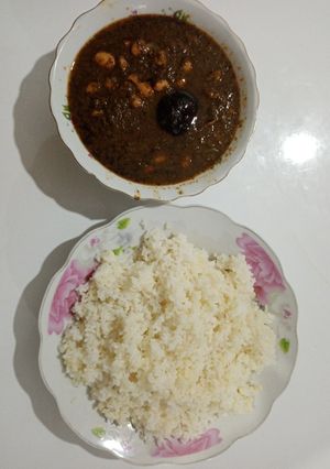 عکسی از دستور خورش قرمه سبزی