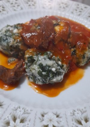 Una foto de Malfatti / Mal hechos de ricota y acelga