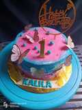 Cake Ultah Kupu-kupu