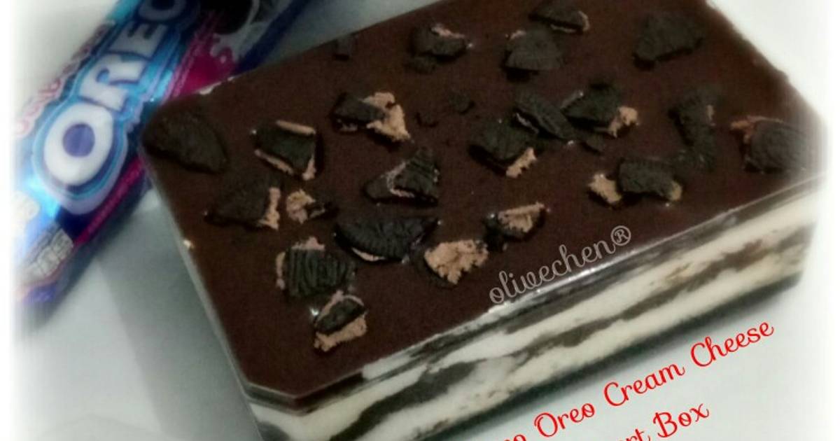 resep dessert cream cheese Choco oreo cream cheese dessert box resep dessert cream cheese Choco oreo cream cheese dessert box