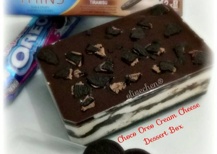Choco oreo cream cheese dessert box