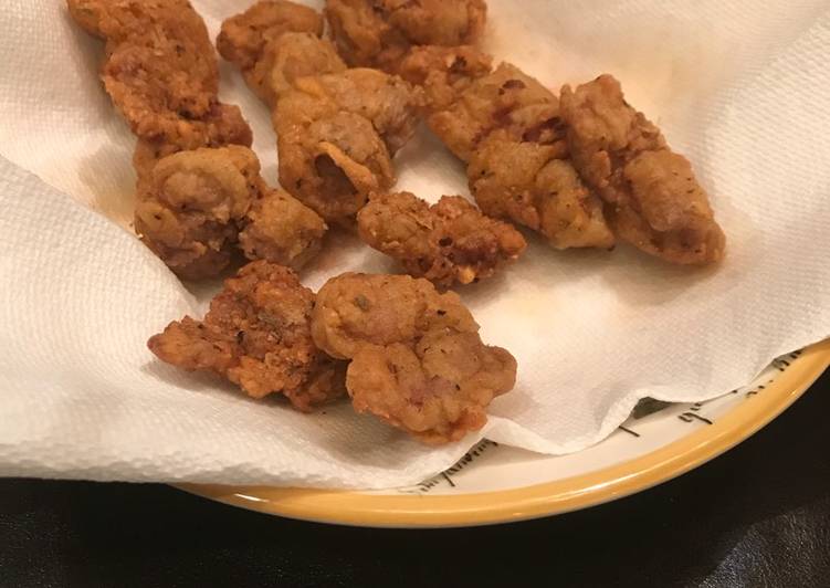 Southern fried gizzards