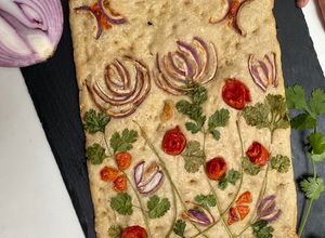 Una foto de Focaccia de masa madre