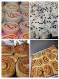 Sticky Cinnamon buns with Lemon drizel frosting: