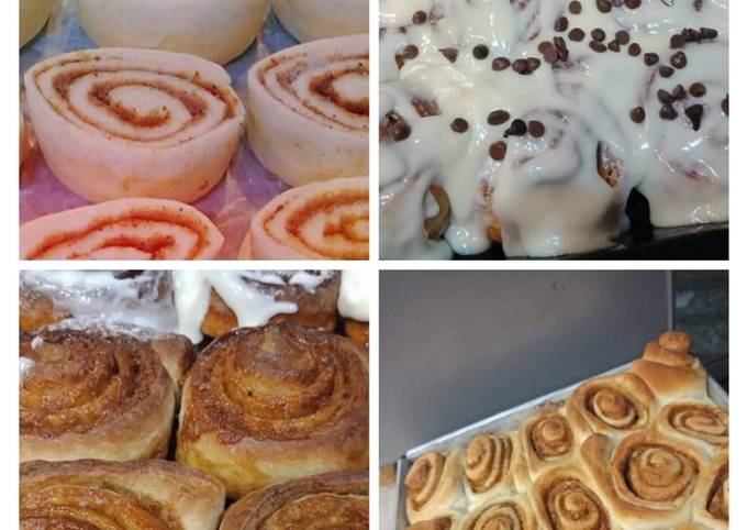 Easiest Way to Prepare Super Quick Homemade Sticky Cinnamon buns with Lemon drizel frosting: