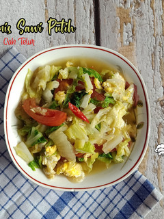 Foto resep Tumis Sawi Putih Cah Telur