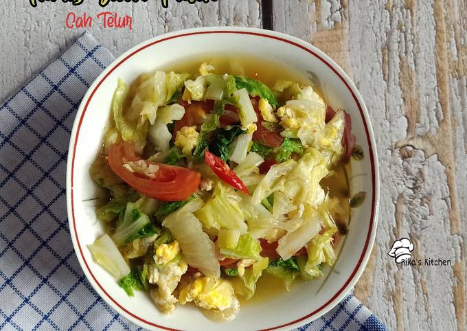 Resep Tumis Sawi Putih Cah Telur Oleh Rikas Kitchen Cookpad