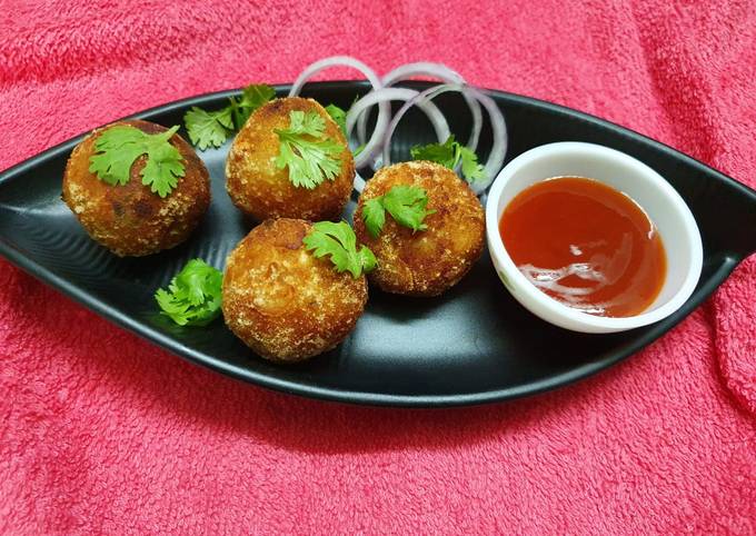 Poha Potato Cheese Balls