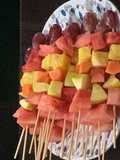 Fruit kebabs