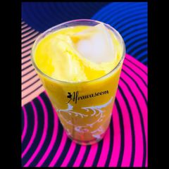 Mango shake with ice cream A picture of Mango shake with ice cream.