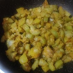 A picture of Lauki ki sabji.
