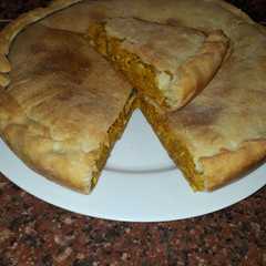 A picture of Tarta de zanahoria y choclo.