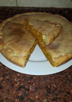 Una foto de Tarta de zanahoria y choclo