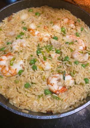 Una foto de Arroz con gambones
