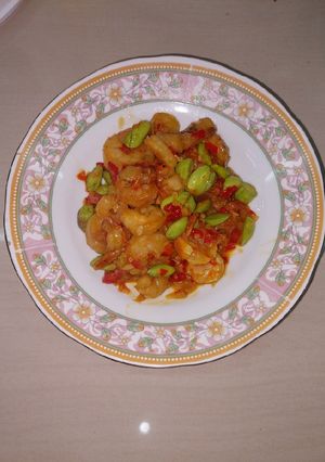 Foto resep Sambal udang pete