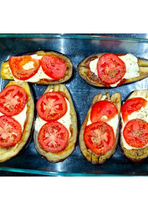 Una foto de Berenjenas al horno