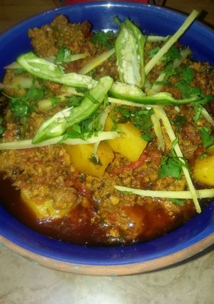 A picture of Aloo keema #cookpadsehri.