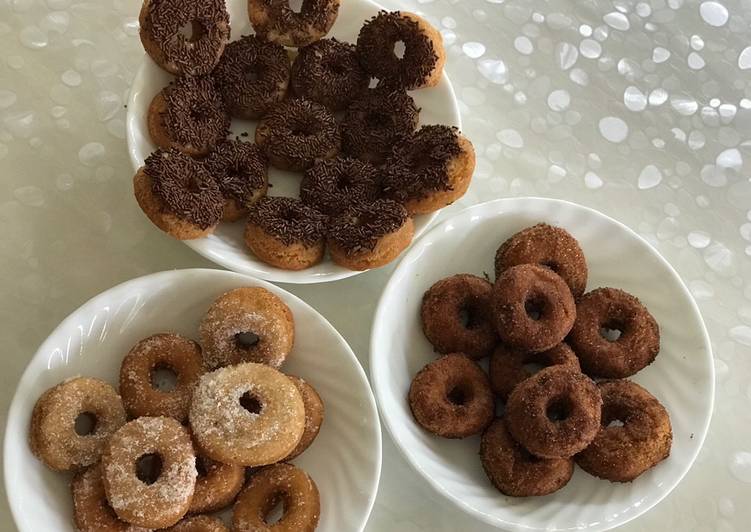 Simple Way to Make Homemade Eggless doughnuts