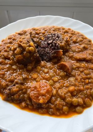 Una foto de Lentejas con chorizo