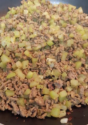 Una foto de Carne molida con chayote baja en calorías