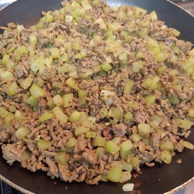 Carne molida con chayote baja en calorías Receta de Desde Mi Cocina  Fmarsiglia- Cookpad
