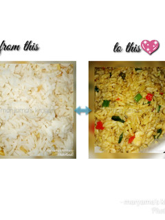 A picture of Leftover rice hacks(sarrafa kwanennen shinkafa).