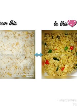 A picture of Leftover rice hacks(sarrafa kwanennen shinkafa).