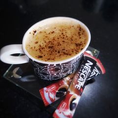 A picture of Homemade cappuccino.