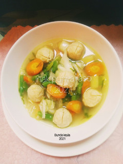 Foto resep Sop Sayuran Bakso ala Bunda Keyl@