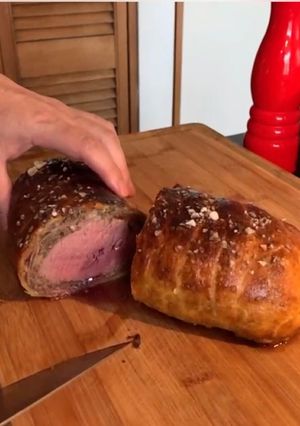 Una foto de Beef Wellington