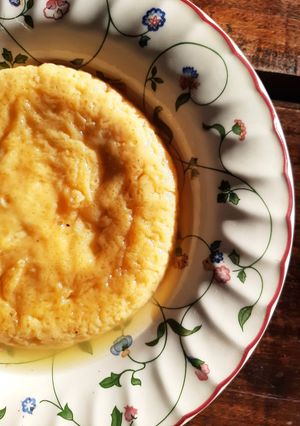 Una foto de Flan casero en microondas