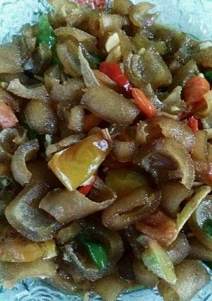 Foto resep Tumis Towel aka kikil masak pedas