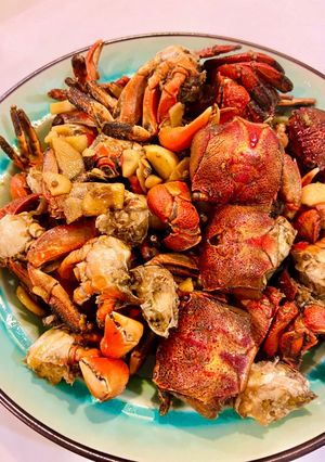 Hình của món Ba khía xào me.